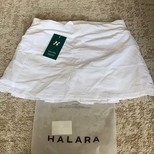 White Halara skort- never worn
